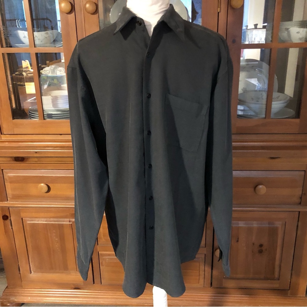 EUC Alfani Dark Gray Long Sleeve Shirt